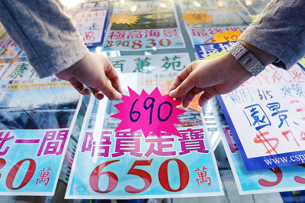 Figures show that property prices continue to rise despite attempts by the Monetary Authority to cool the market. Photo: Nora Tam