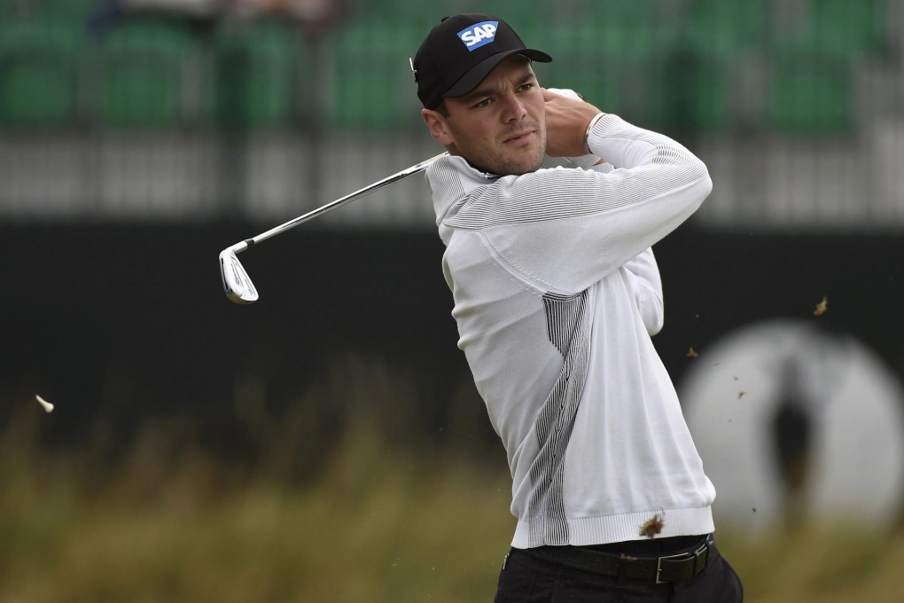 Martin Kaymer watches his tee shot during a practice round ahead of the British Open. Photo: Reuters