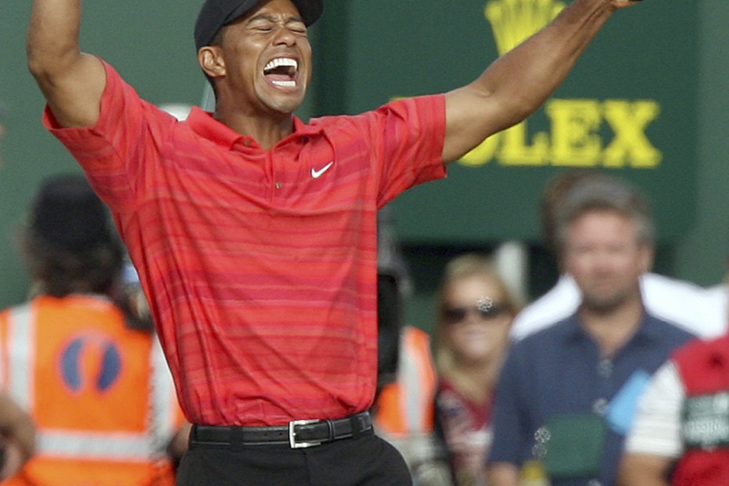 Tiger times: Eight years ago Woods was sweeping all before him, including the British Open at Royal Liverpool. Photo: AP