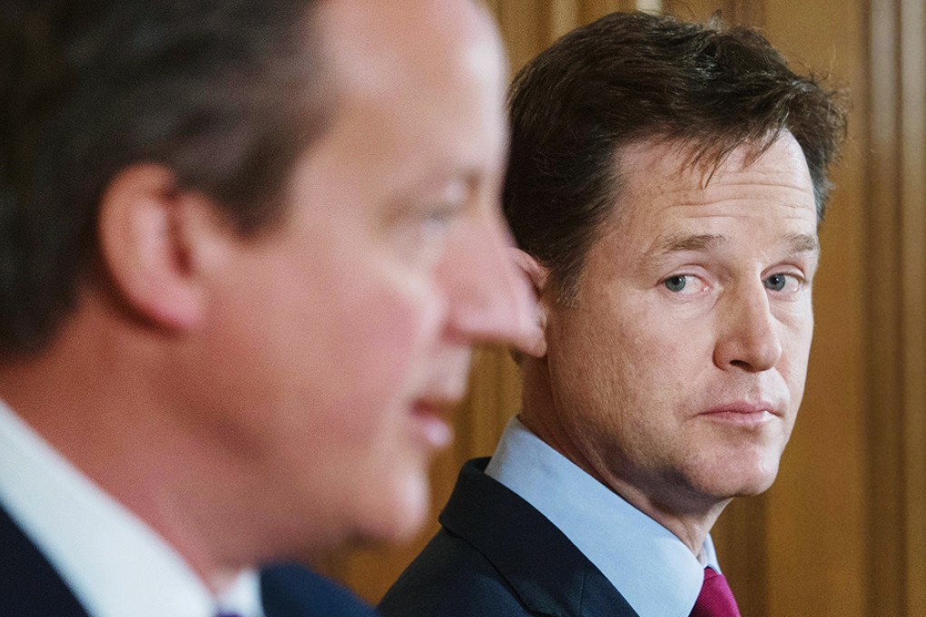 Clegg said universal suffrage should 'meet the aspirations' of Hongkongers, according to the FT. Photo: Reuters