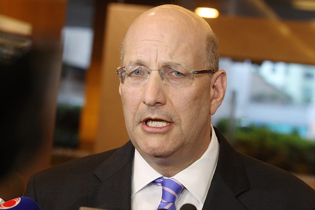 MTR chief executive Jay Walder meets the media at MTR's headquarters Building yesterday. Photo: Dickson Lee