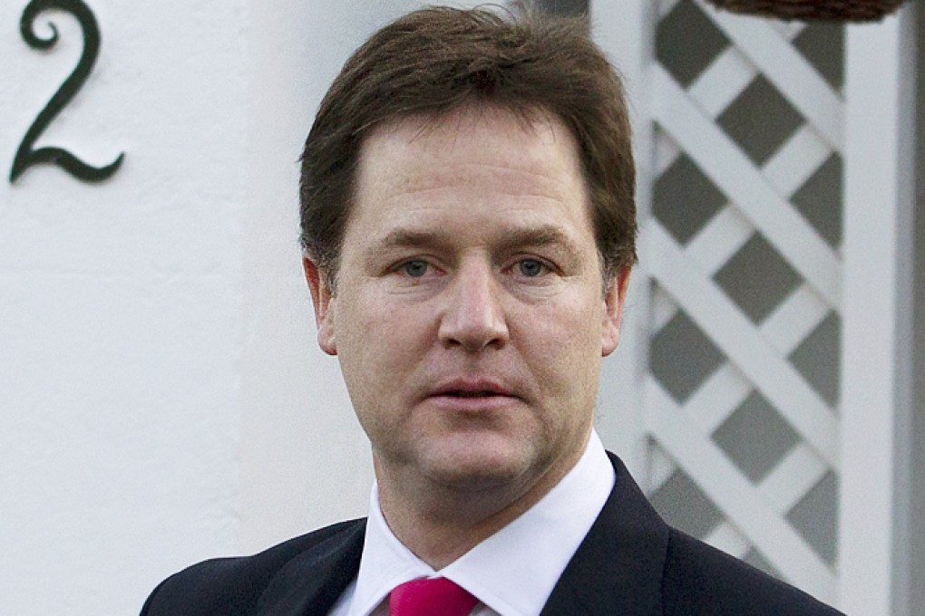 British Deputy Prime Minister Nick Clegg. Photo: Reuters