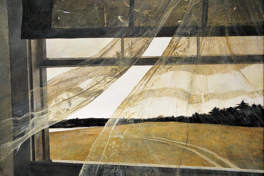 Wind from the Sea greets visitors at the Andrew Wyeth exhibition.