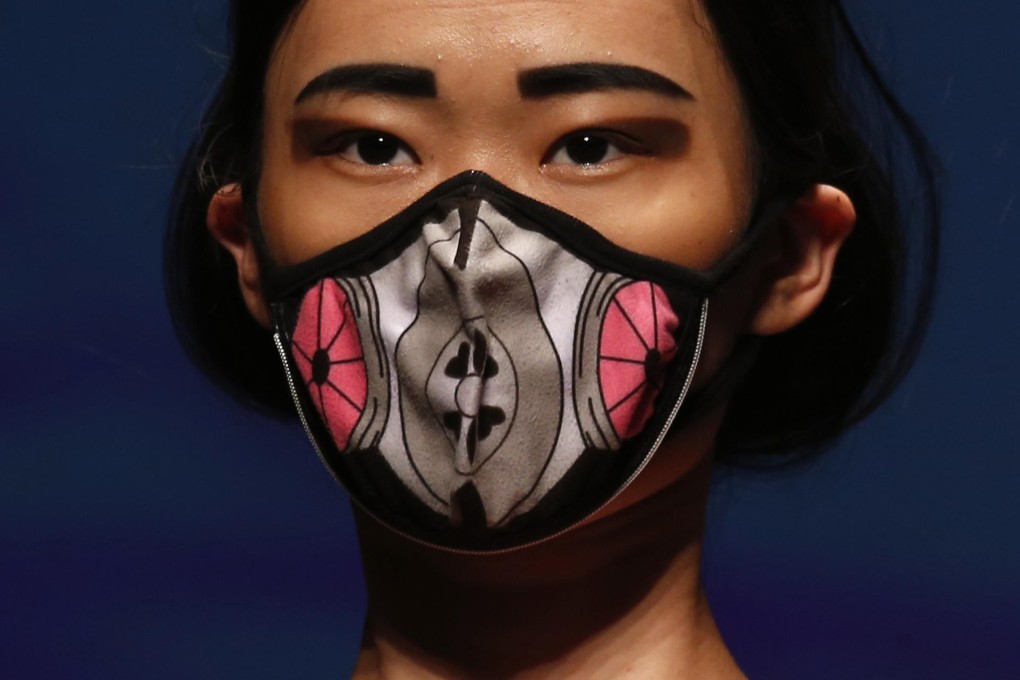 A model presents a creation by Nina Griffee. Photo: Reuters