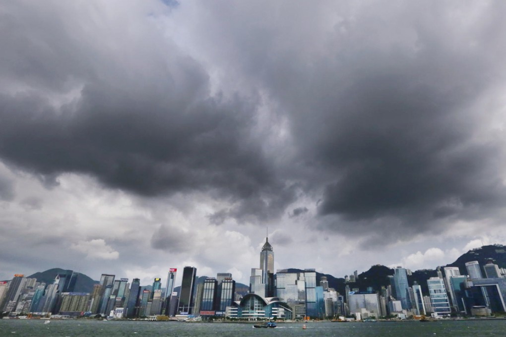 The effects of Typhoon Rammasun were felt in Hong Kong yesterday with downpours and strong winds - and the likelihood of more to come over the weekend. Photo: Felix Wong