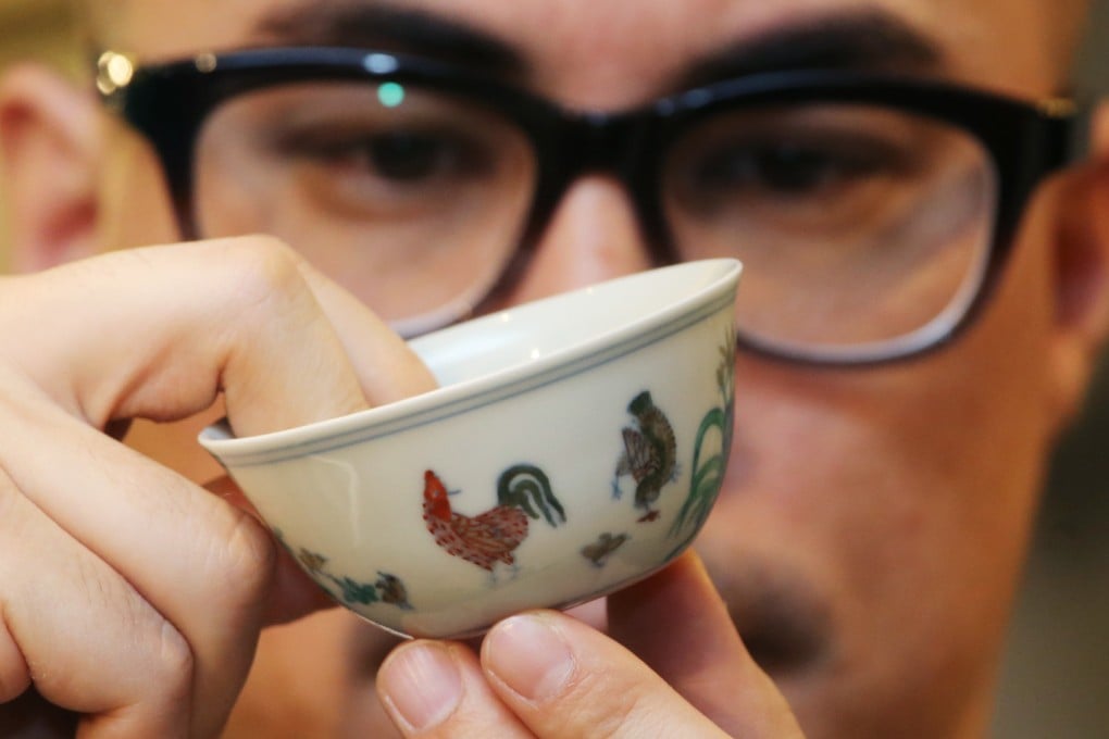 The doucai "chicken cup" was sold for a world record price in April this year. Photo: David Wong
