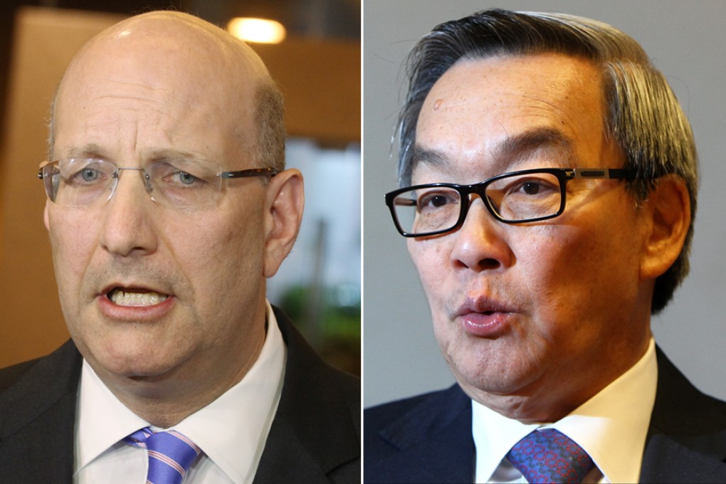 Jay Walder (left) and Chew Tai-chong