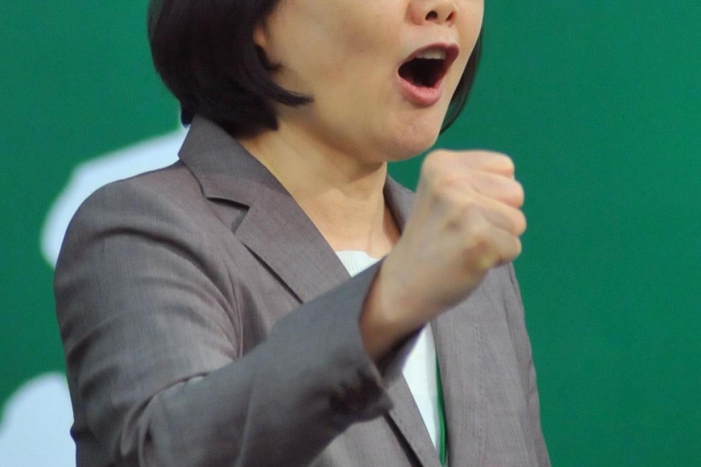 Democratic Progressive Party chairwoman Tsai Ing-wen appears at the party's national congress in Taipei. Photo: AFP