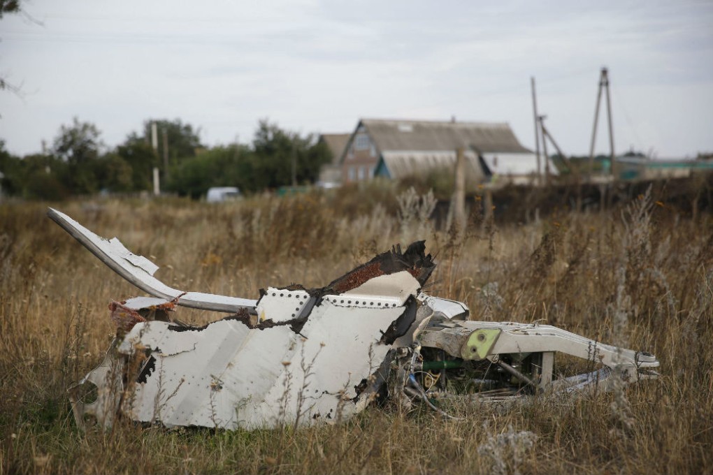 Wreckage is pictured at the crash site of Malaysia Airlines flight 17. Photo: Reuters