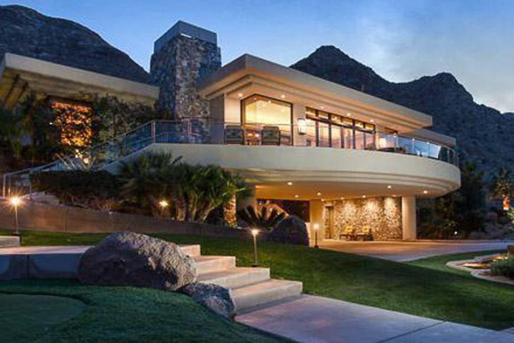 The 8,232 sq ft compound has panoramic views.