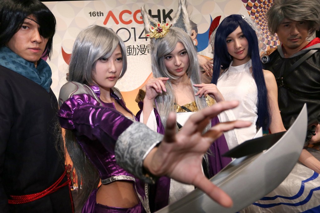 More than 730,000 are expected to attend, many dressed as characters such as these from the gameTower of Saviours. Photo: Nora Tam