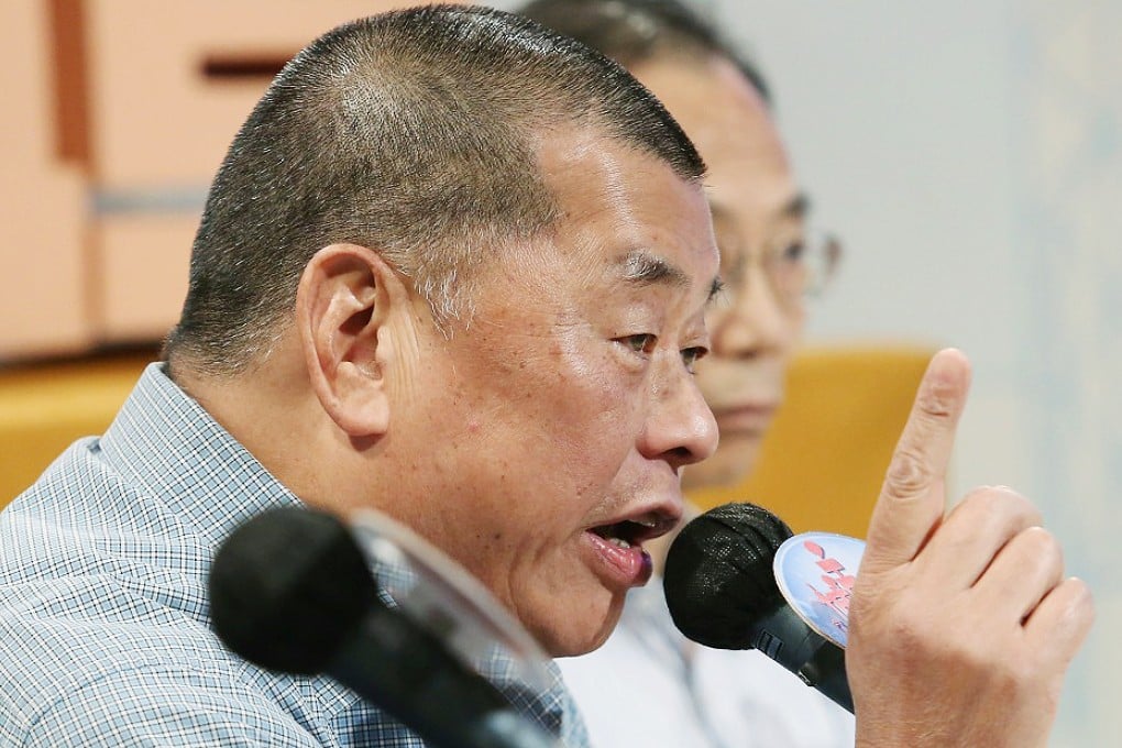 Jimmy Lai: "It's always been clear ... that I support pan-democrats." Photo: Sam Tsang