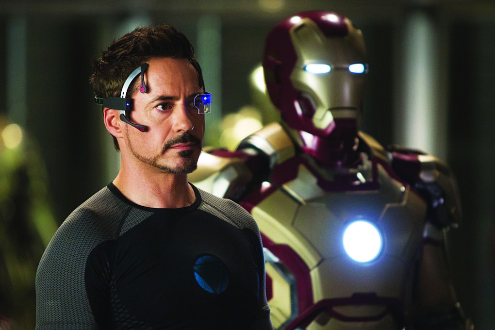 Robert Downey Jr. starring Iron Man 3.
