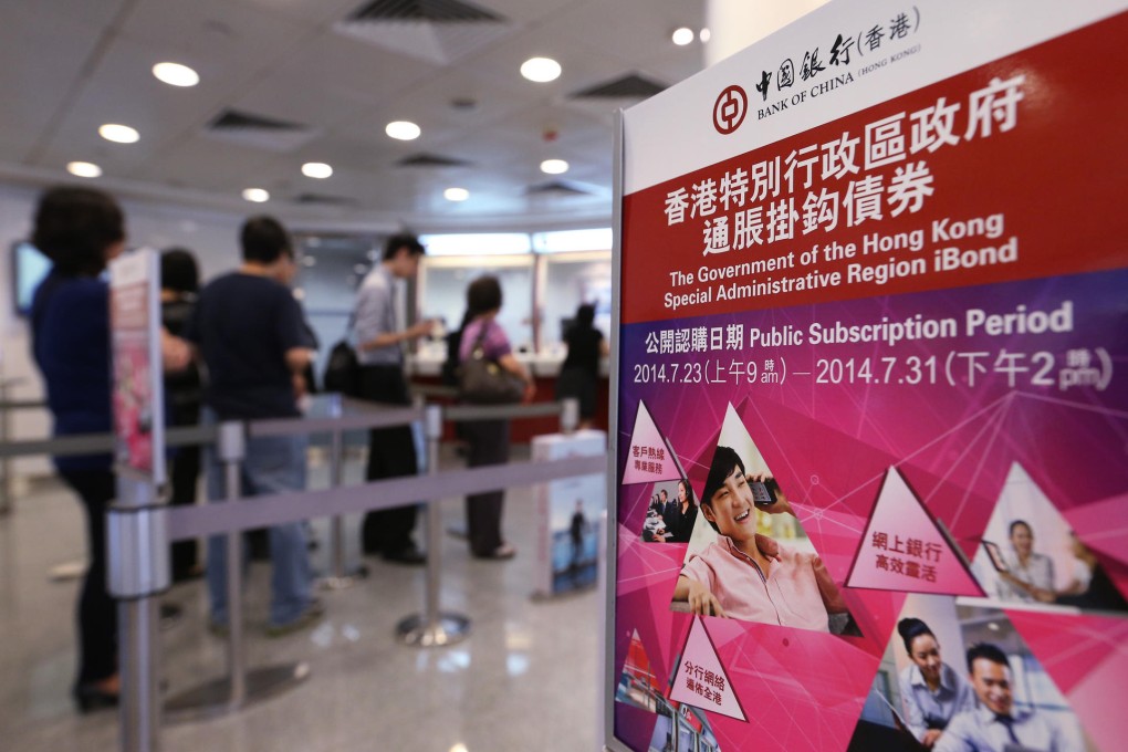 The Bank of China says about 48 per cent of its customers who applied for iBonds this year used their online accounts. Photo: K.Y. Cheng