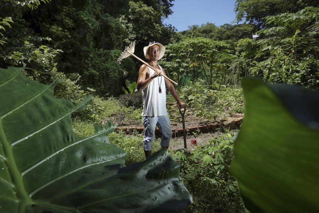 RAKISH FIGURE: Alex Hale in his "office". Photos: K.Y. Cheng, Nora Tam, Ark Eden