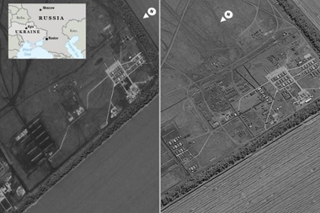 Images of the Russian base near Rostov. Photo: SCMP Pictures