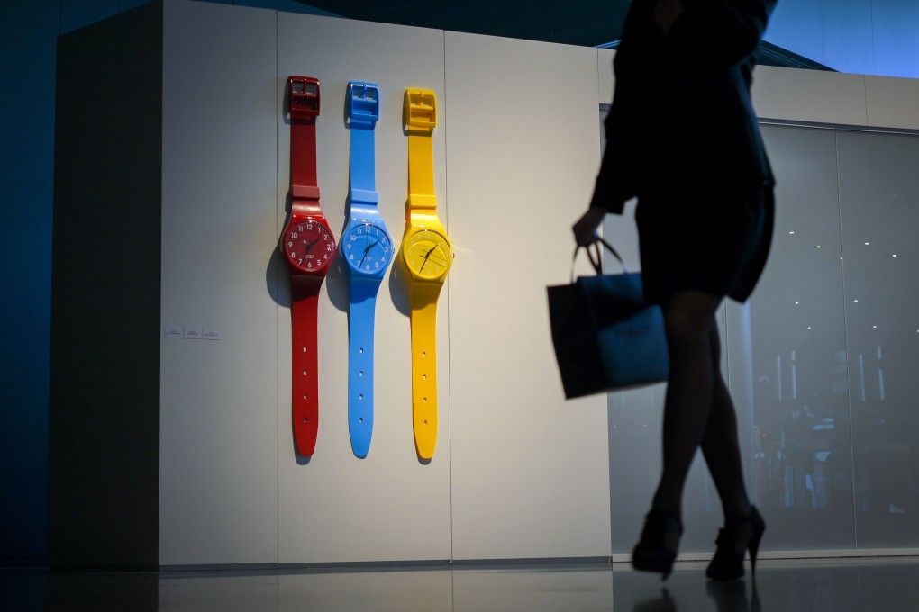 Swatch, the world's largest watchmaker, has already been grappling with sluggish demand in the mainland market, where a crackdown on gifts for favours has hurt watch sales. Photo: AFP