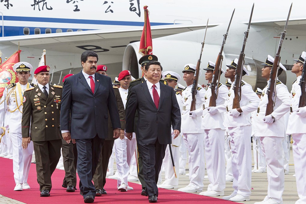 Immaculate: The guard of honour that met Xi in Venezuela looked better than it sounded. Photo: Xinhua