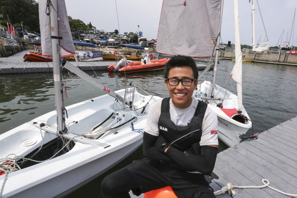 South Korean Luke Yun is enjoying his job as an assistant sailing instructor at Hebe Haven Yacht Club in Sai Kung. Photo: Jonathan Wong