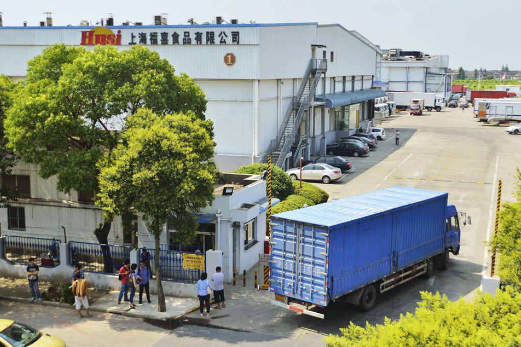 The Husi Food Company meat processing plant in Shanghai, which is at the centre of a food safety scandal. Photo: Reuters