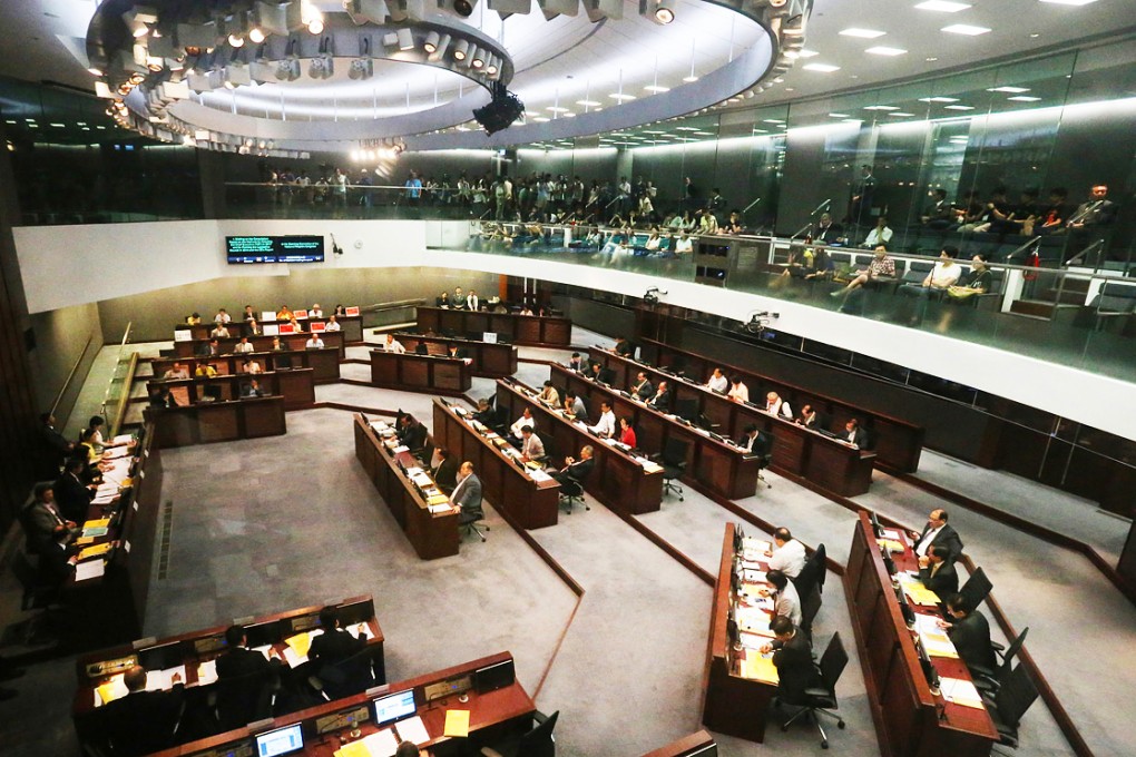 The Legco chamber ahead of the summer recess. Photo: David Wong