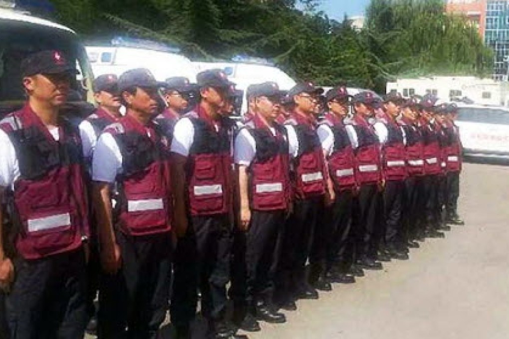 Infectious disease specialists cleared the old town section of Yumen, Gansu, after a man died of pneumonic plague. Photo: SCMP Pictures