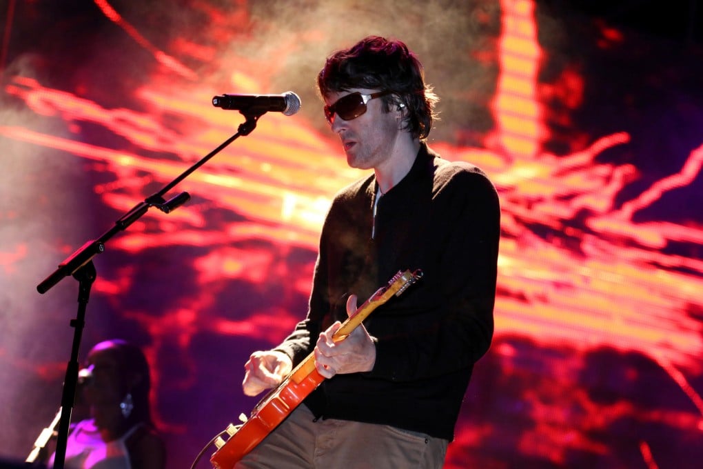 HERE IN SPIRIT: Jason Pierce on stage at the 2012 Zhangbei Grassland Music Festival. Photo: AFP