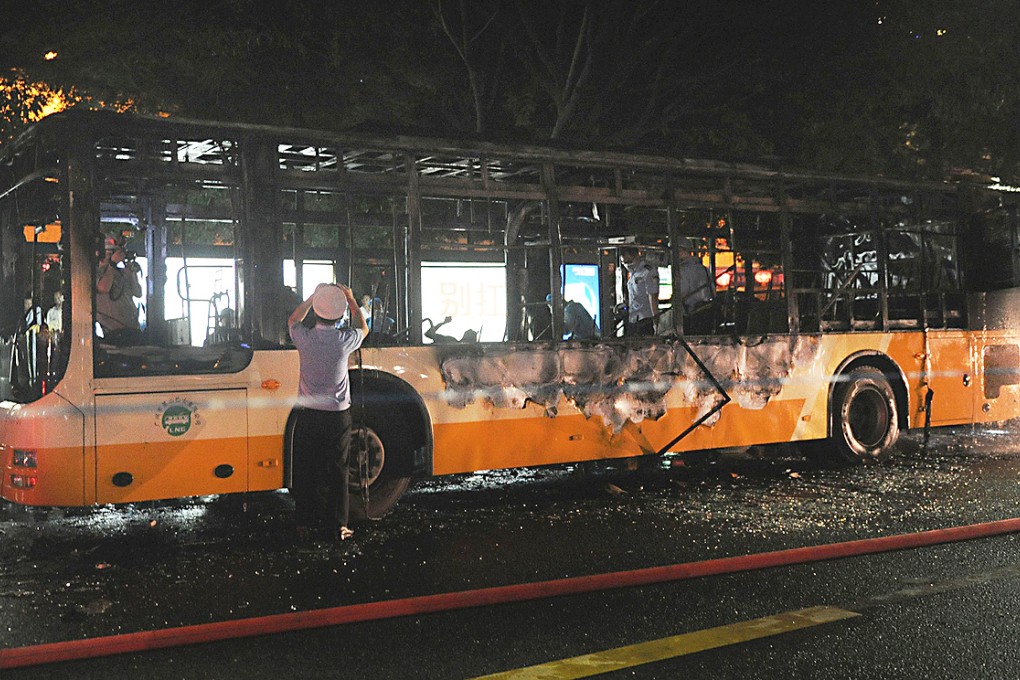 The bus attack last week in Guangzhou may have added context to the SWAT teams' training of Beijing bus drivers. Photo: AFP