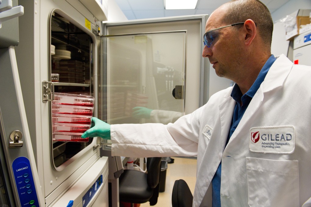 The Gilead laboratory in Foster City, California. The star performer for the company was its hepatitis C drug, Sovaldi, which generated US$3.5 billion in sales. Photo: Bloomberg
