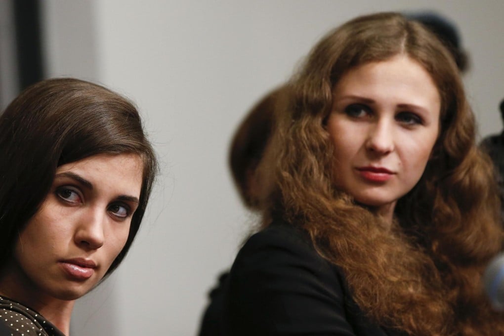 Nadezhda Tolokonnikova (left) and Maria Alyokhina of rock band Pussy Riot want €120,000 each in compensation. Photo: Reuters