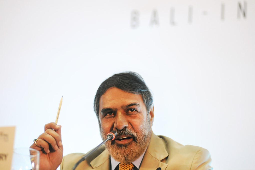 India's former commerce minister Anand Sharma said New Delhi had played a critical role to reach a balanced agreement in Bali but that it had subsequently not secured what it had sought. Photo: Xinhua