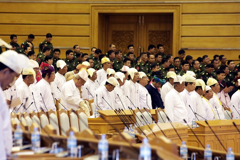 Representatives attend the 10th regular session of the Union Parliament in Nay Pyi Taw, Myanmar. Photo: Xinhua