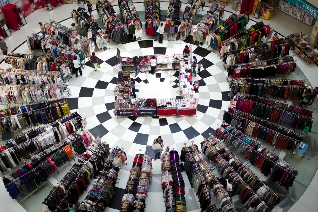 The mainland's retail market used to be dominated by department stores, but shopping centres are now increasingly spreading to third-tier cities. Photo: AP