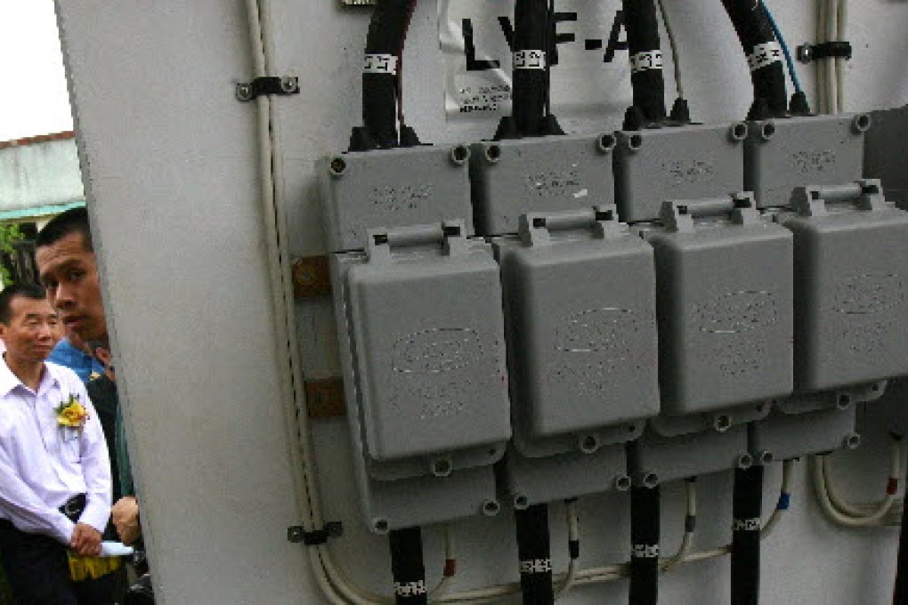 A two-year pilot scheme involving 56,000 households was launched this month by electricity supplier CLP Power in the hope of spurring a reduction in energy use. Photo: Oliver Tsang