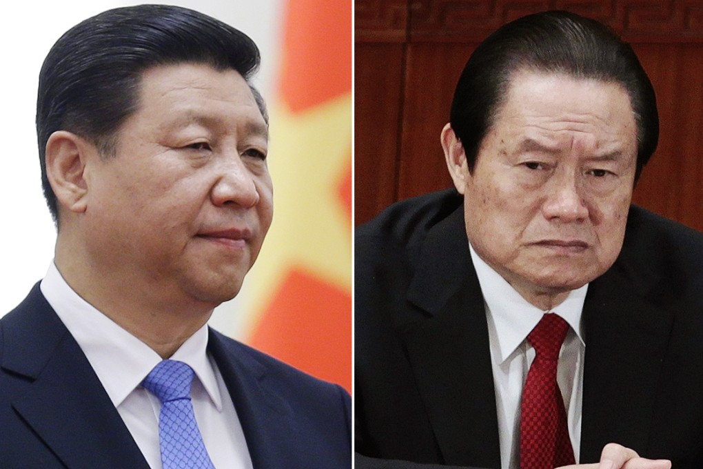 Zhou Yongkang's downfall marks a further consolidation of power by President Xi Jinping (left). Photos: Reuters