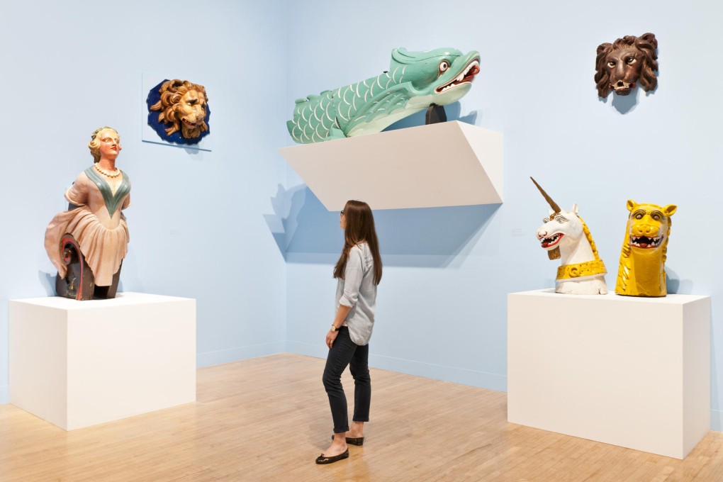 Ships' figureheads. Photos: Tate Museum, Peterborough Museum, Tunbridge Wells Museum