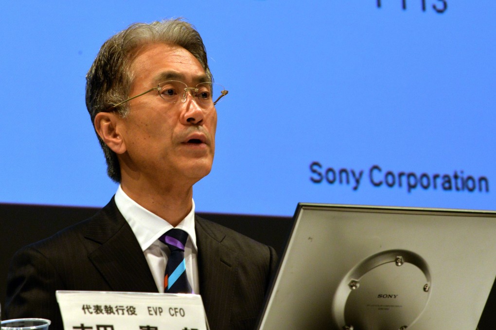 Kenichiro Yoshida, Sony's chief financial officer. Photo: AFP