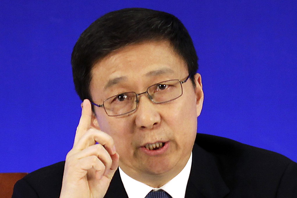 Shanghai party boss Han Zheng's (pictured) protégé Zhang Xuebing was sacked as vice-mayor and police bureau chief in March last year. Photo: AP