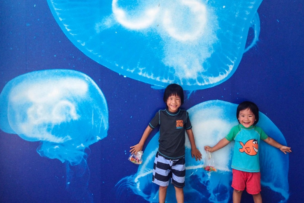 Jayden Oh (left) with his younger brother Jamie.