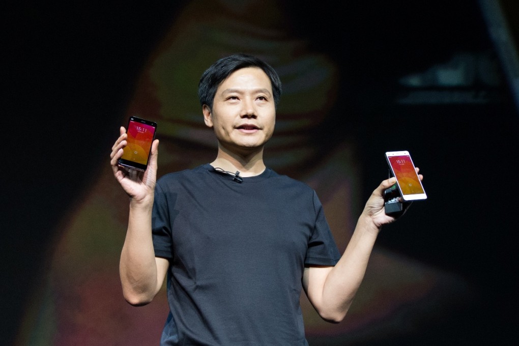 Lei Jun, chief executive of China's smartphone manufacturer Xiaomi. Xiaomi has surpassed Samsung and other domestic brands to become the leading supplier of smartphones on the mainland. Photo: Xinhua