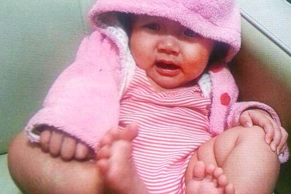 A picture released by police of Ng Ting-yan's daughter at the time of the police search. Photo: SCMP Pictures