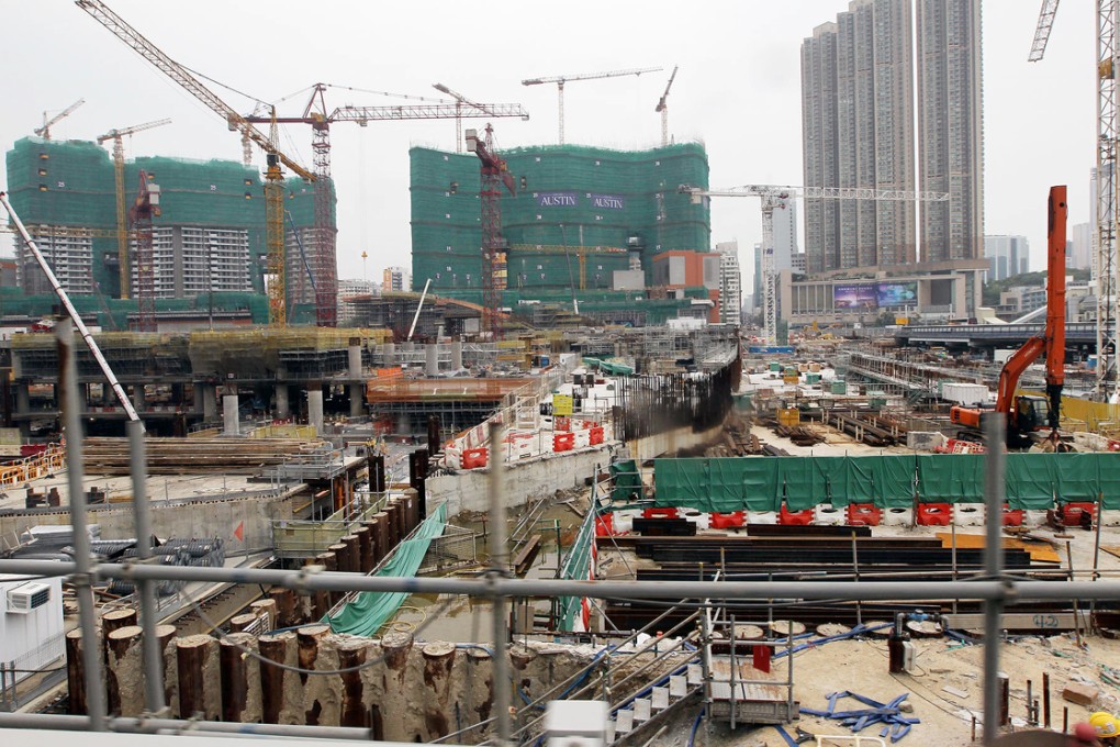 The West Kowloon terminus for the express rail link. It was due to be ready next year but has been pushed back to 2017. Photo: Felix Wong