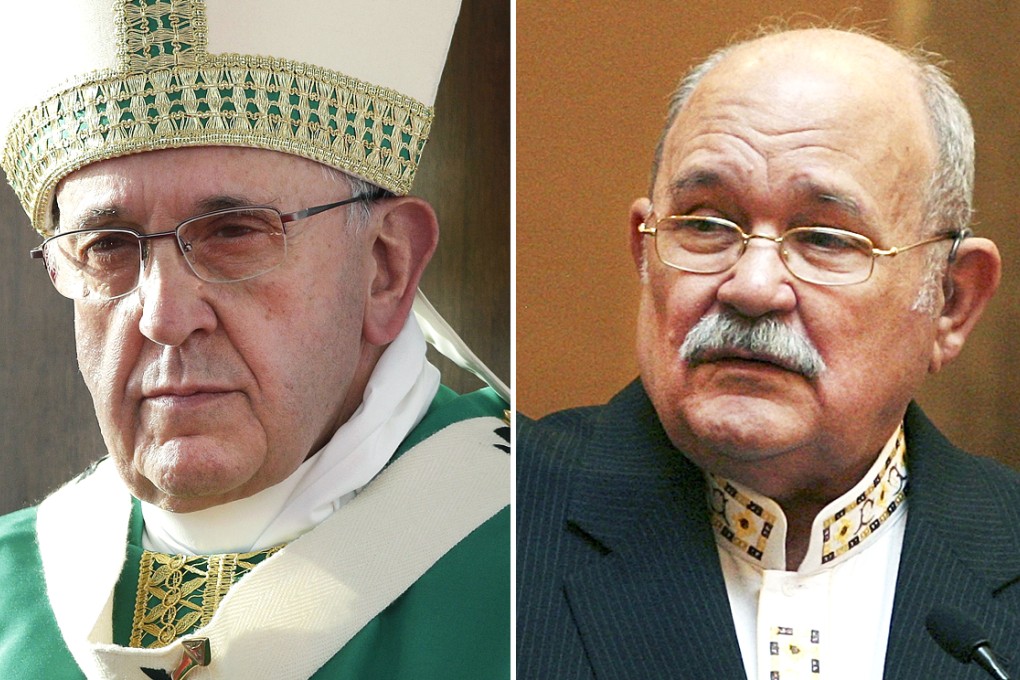 Pope Francis (left) reinstates suspended Nicaraguan priest Miguel d'Escoto Brockmann. Photos: Reuters, AP