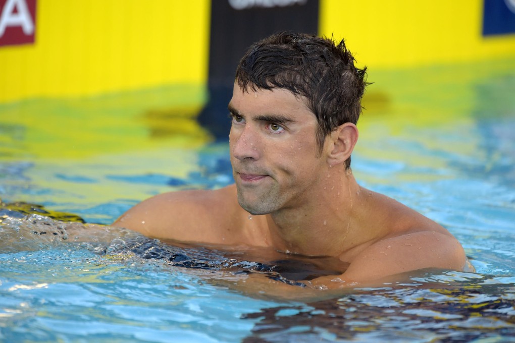 Michael Phelps was not happy with his 100m freestyle. Photo: AP