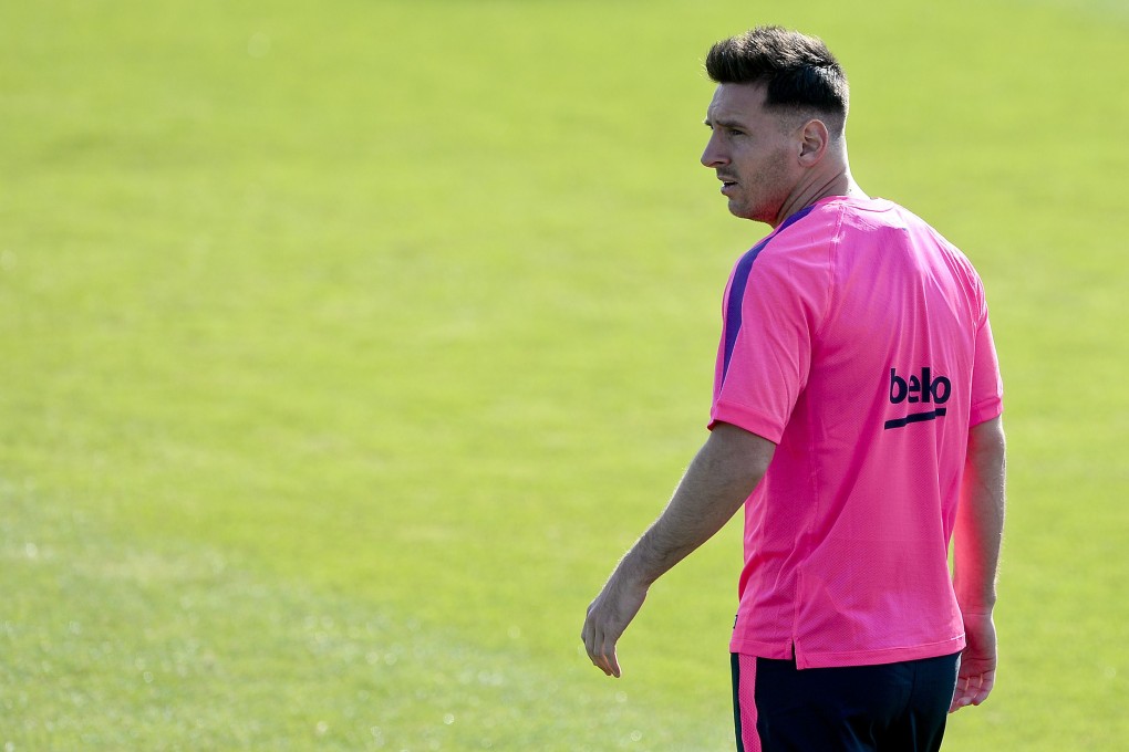 Lionel Messi, seen in training at Barcelona this week, is expected to feature in the Argentina side to play a Hong Kong team in October. Photo: AFP