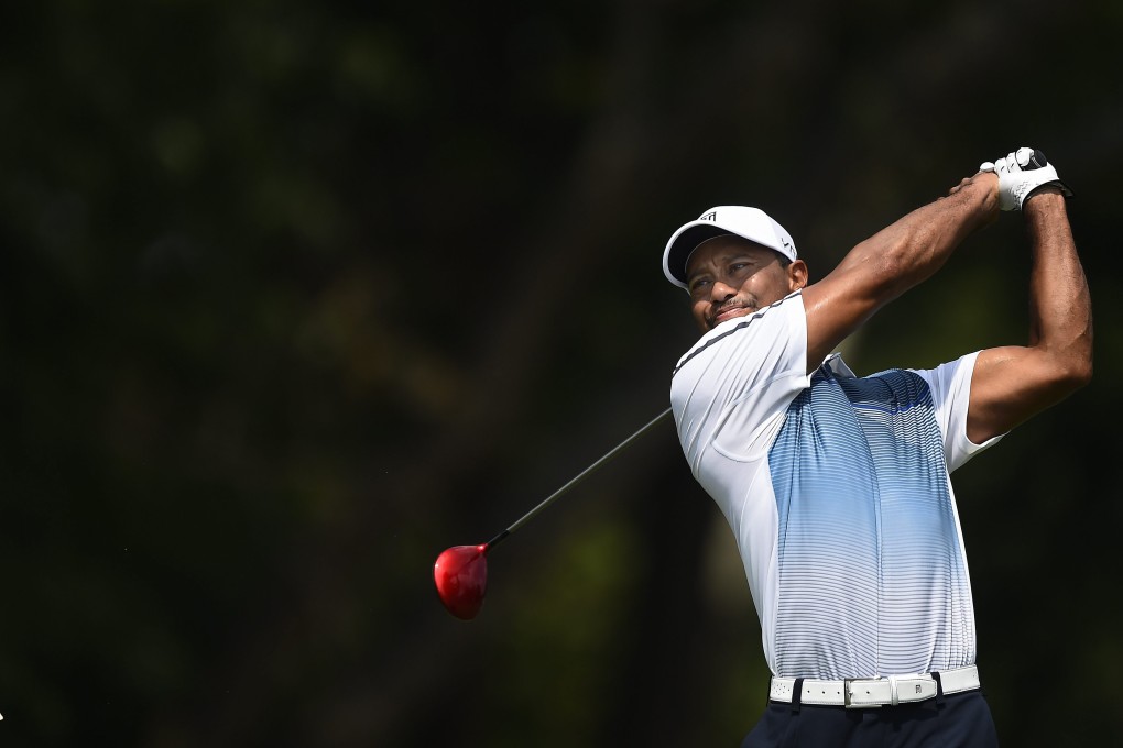 With his back problem fixed, Tiger Woods unleashes a drive during a nine-hole practice round at the 96th PGA Championship at the Valhalla Golf Club in Louisville, Kentucky. Photo: EPA