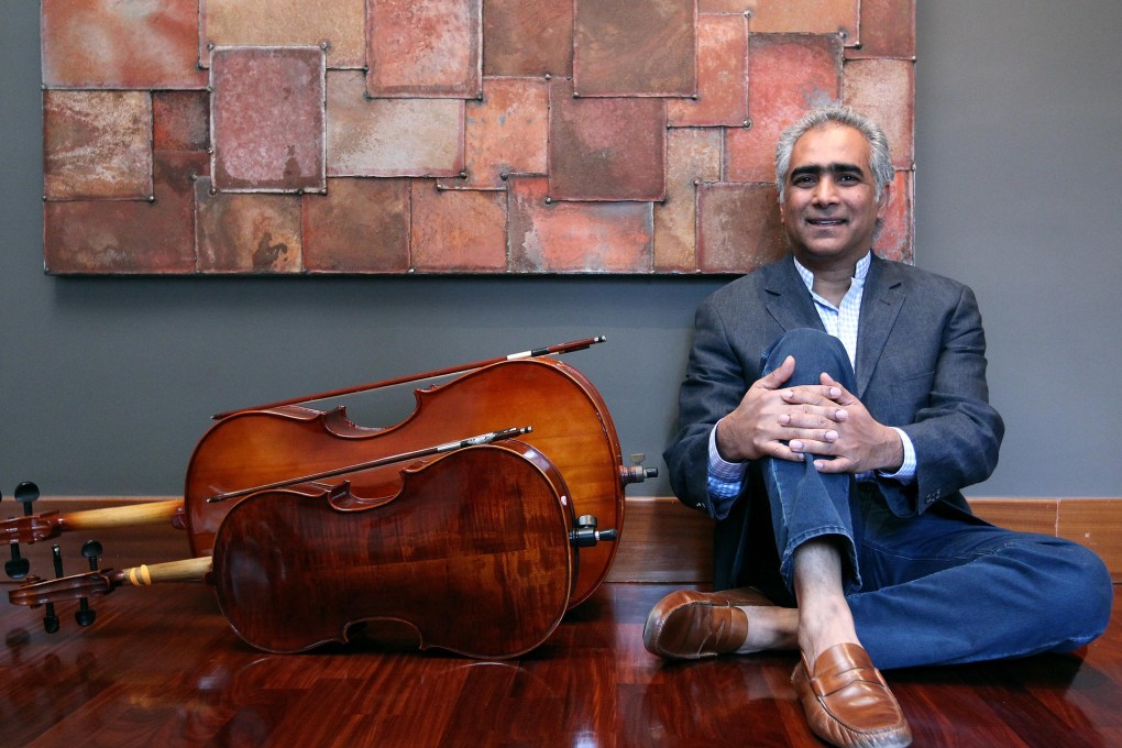 Gallery owner Sundaram Tagore, who donated Qadri's Untitled to the auction. Photo: Nora Tam