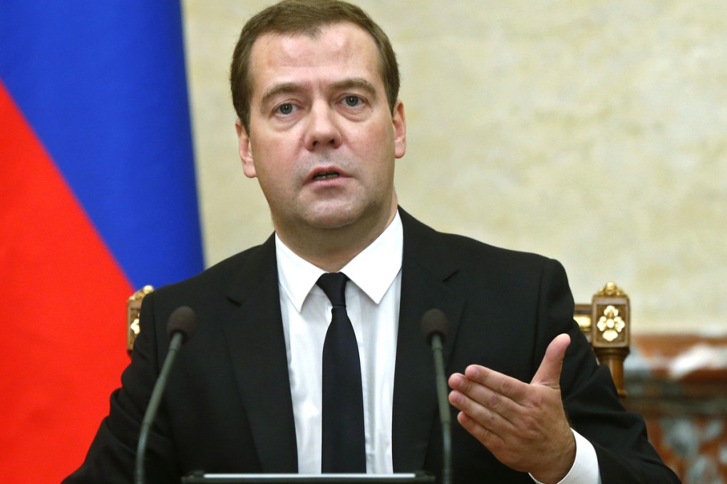 Prime Minister Dmitry Medvedev told Russia's cabinet on Thursday that the ban was "on the table". Photo: AP