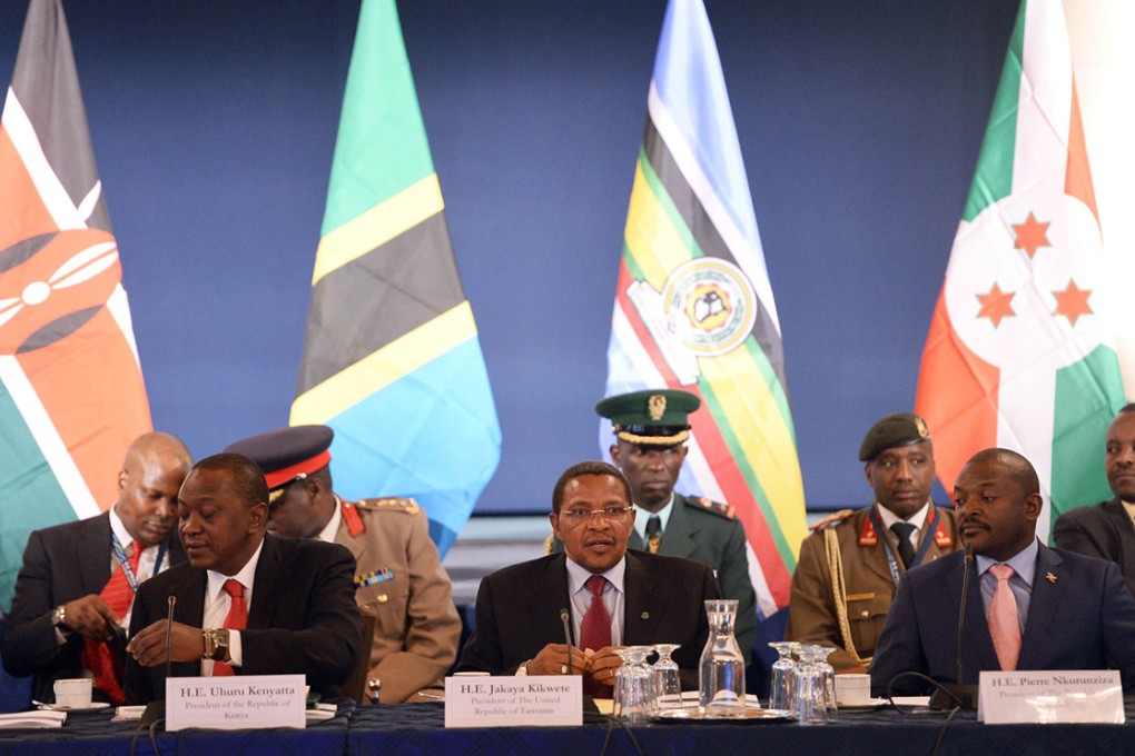 A roundtable discussion with American and African business leaders at the US Chamber of Commerce.