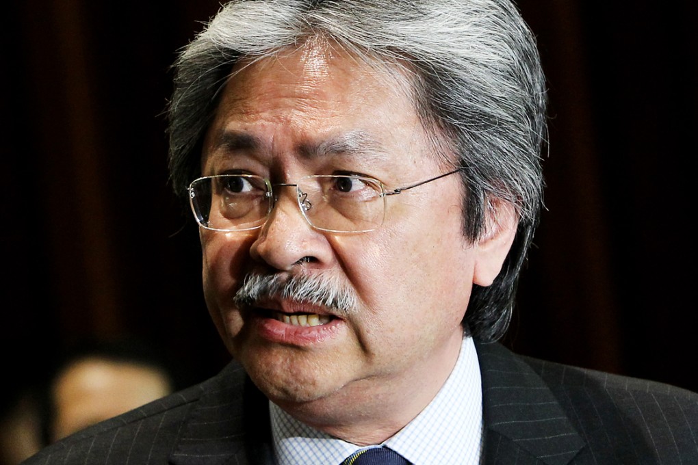 Finance chief John Tsang warns of a protest 'perfect storm'. Photo: Dickson Lee